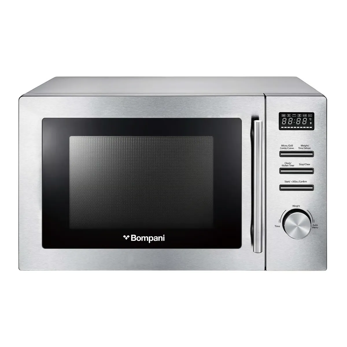 BOMPANI 25LITERS MICROWAVE OVEN + GRILL + CONVECTION, S.STEEL.