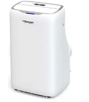 BOMPANI PORTABLE AC, 12000 BTU, ROTARY, T3, ONLY COOL WITH REMOTE.