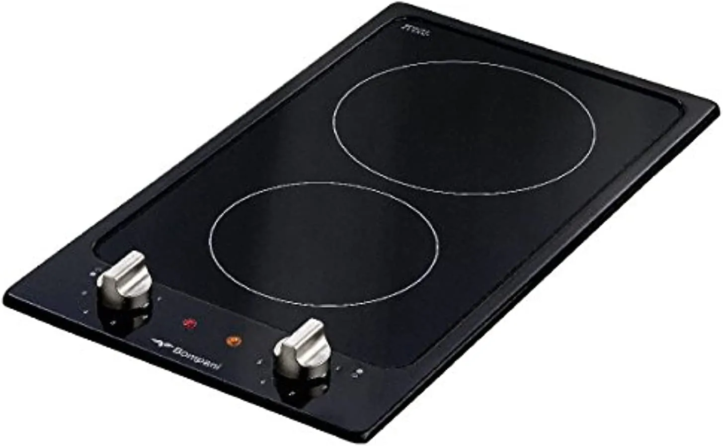 B/IN HOB, 30CM, CERAMIC, S/STEEL FRAME, 2 CEREMIC ZONE, KNOB CONTROL.