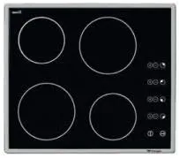 B/IN 60X60CM CERAMIC HOB, STAINLESS STEEL FRAME, TOUCH CONTROL, 4 CEREMIC ZONE.