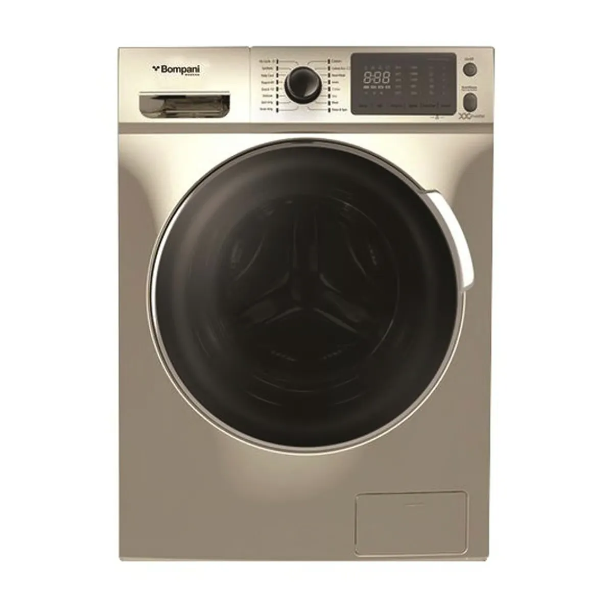 BOMPANI FREE STANDING WASHER, 7KG, 1200 RPM, SILVER FINISH.