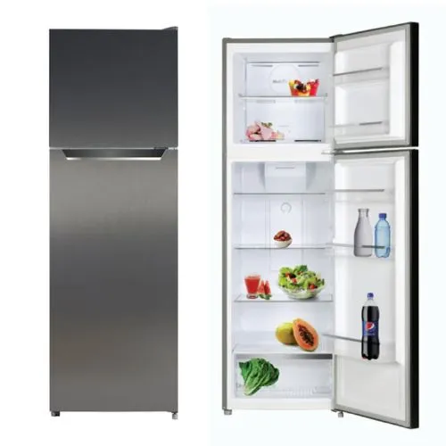 BOMPANI REF, DOUBLE DOOR, NO FROST, 280 LTRS, STAINLESS STEEL