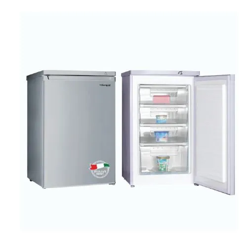 UPRIGHT FREEZER 92L WITH 4 DRAWERS SILVER