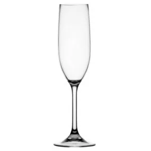 NON SLIP CHAMPAGNE FLUTE PARTY - CLEAR - TRITAN, 6 PC