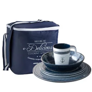 MELAMINE TABLEWARE PACK SAILOR SOUL, 4 PEOPLE - 16 PC - 14147