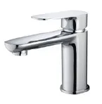 Single Handle Basin Mixer with Water Outlet,Cold & Hot Chrome Lavatory Vanity Basin Tap