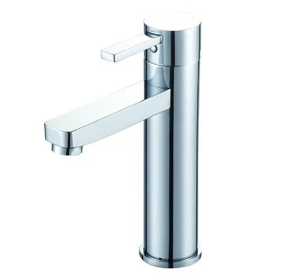 Tall Mixer Tap Bathroom Basin Mixer with Supply Hose,Single Handle Lavatory Faucet,Basin Tap Chrome