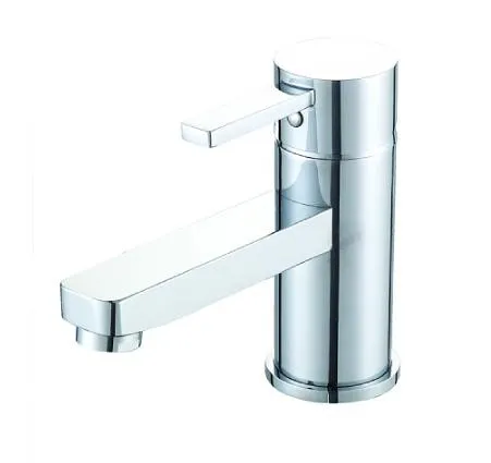 Single Handle Basin Mixer with Water Outlet,Cold & Hot Chrome Lavatory Vanity Basin Tap