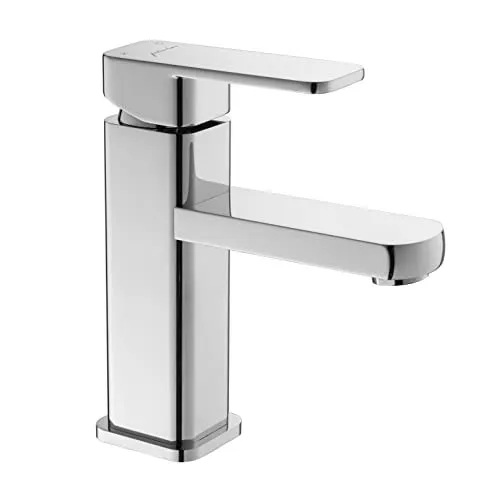 Single Handle Basin Mixer with Water Outlet,Cold & Hot Chrome Lavatory Vanity Basin Tap