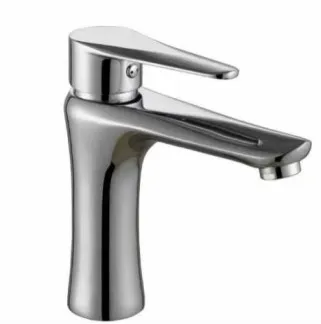 Single Handle Basin Mixer with Water Outlet,Cold & Hot Chrome Lavatory Vanity Basin Tap