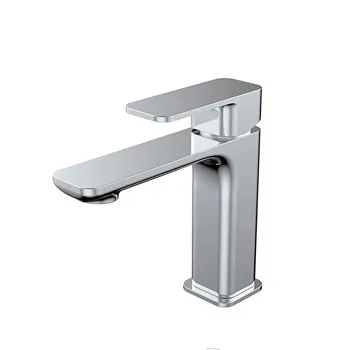 Single Handle Basin Mixer with Water Outlet,Cold & Hot Chrome Lavatory Vanity Basin Tap