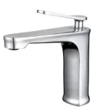 Single Handle Basin Mixer with Water Outlet,Cold & Hot Chrome Lavatory Vanity Basin Tap