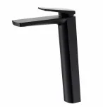 Tall Mixer Tap Bathroom Basin Mixer with Supply Hose,Single Handle Lavatory Faucet,Basin Tap Matt black