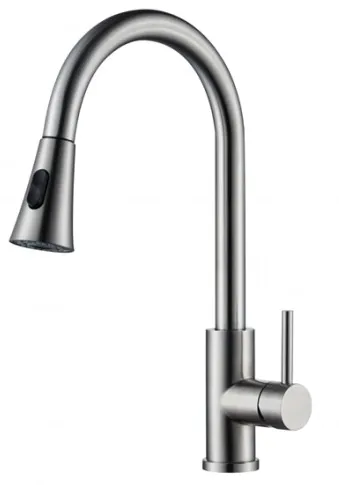 Kitchen Faucet Brushed Nickel Utility Sink Faucet for Laundry Sink Stainless Steel Brushed Nickel