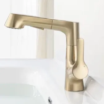 Kitchen Faucet Brushed Nickel Utility Sink Faucet for Laundry Sink Stainless Steel brushed gold