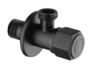 1/2" Matt Black Angle Valve,Toilet Water Valve Sink Toilet Valve Water Quarter Turn Shut Off Valve for Bathroom/Kitchen/Toilet taps/Pipes...