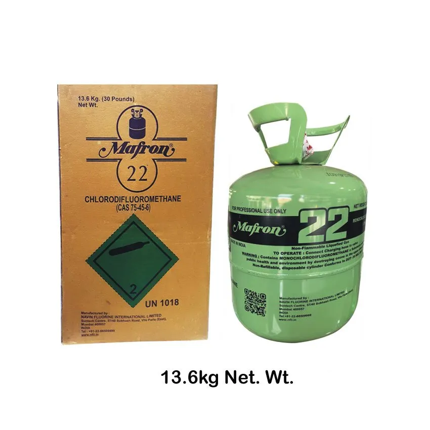 R22 Refrigerant-MAFRON Gas R22 13.6kgs India