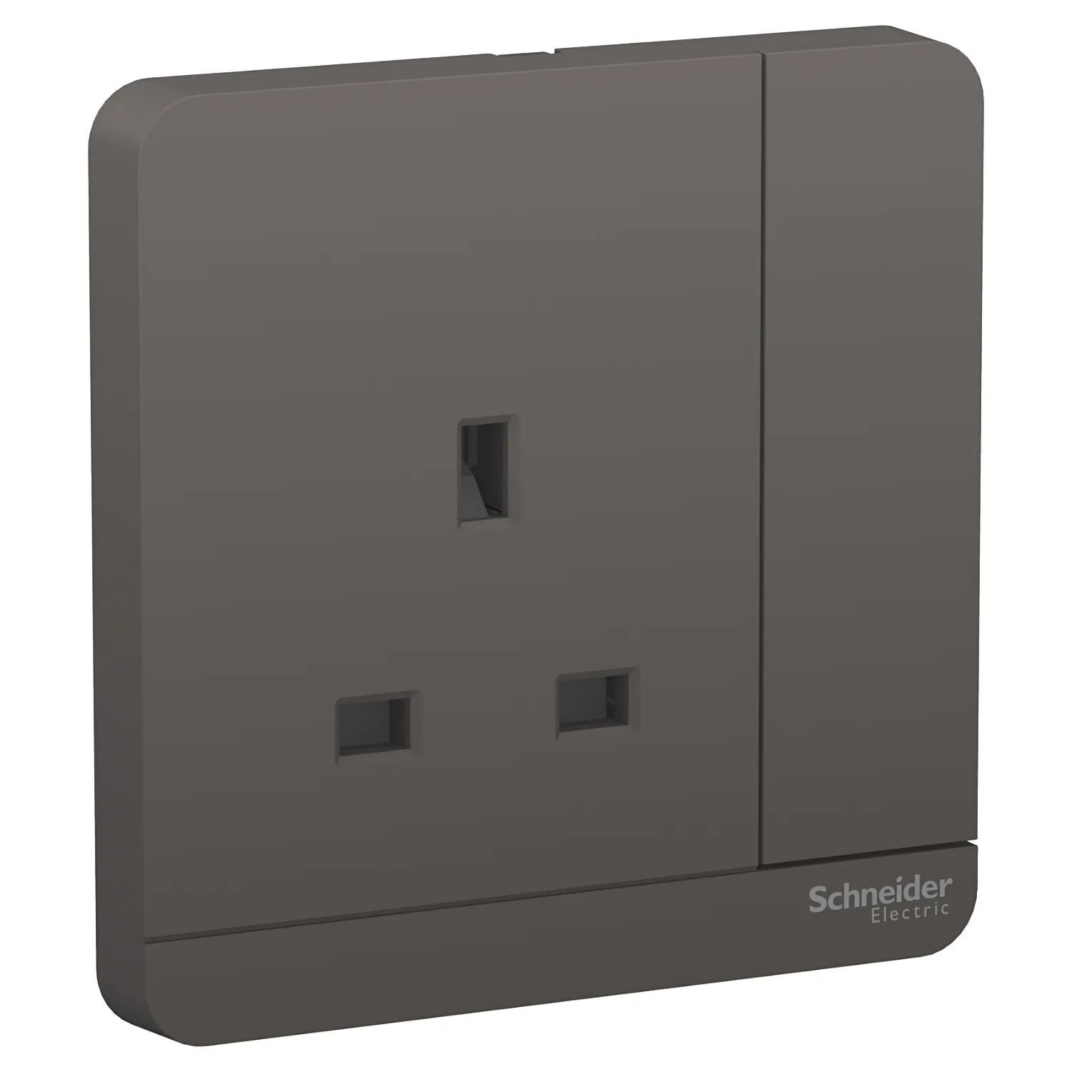 AvatarOn, switched socket, 3P, 13 A, 250 V, Dark Grey E8315_DG_G12