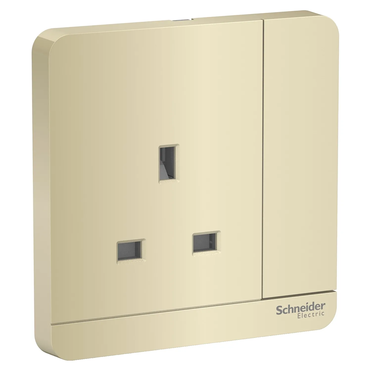 AvatarOn, switched socket, 3P, 13 A, 250 V, LED, Wine Gold E8315N_WG_G12