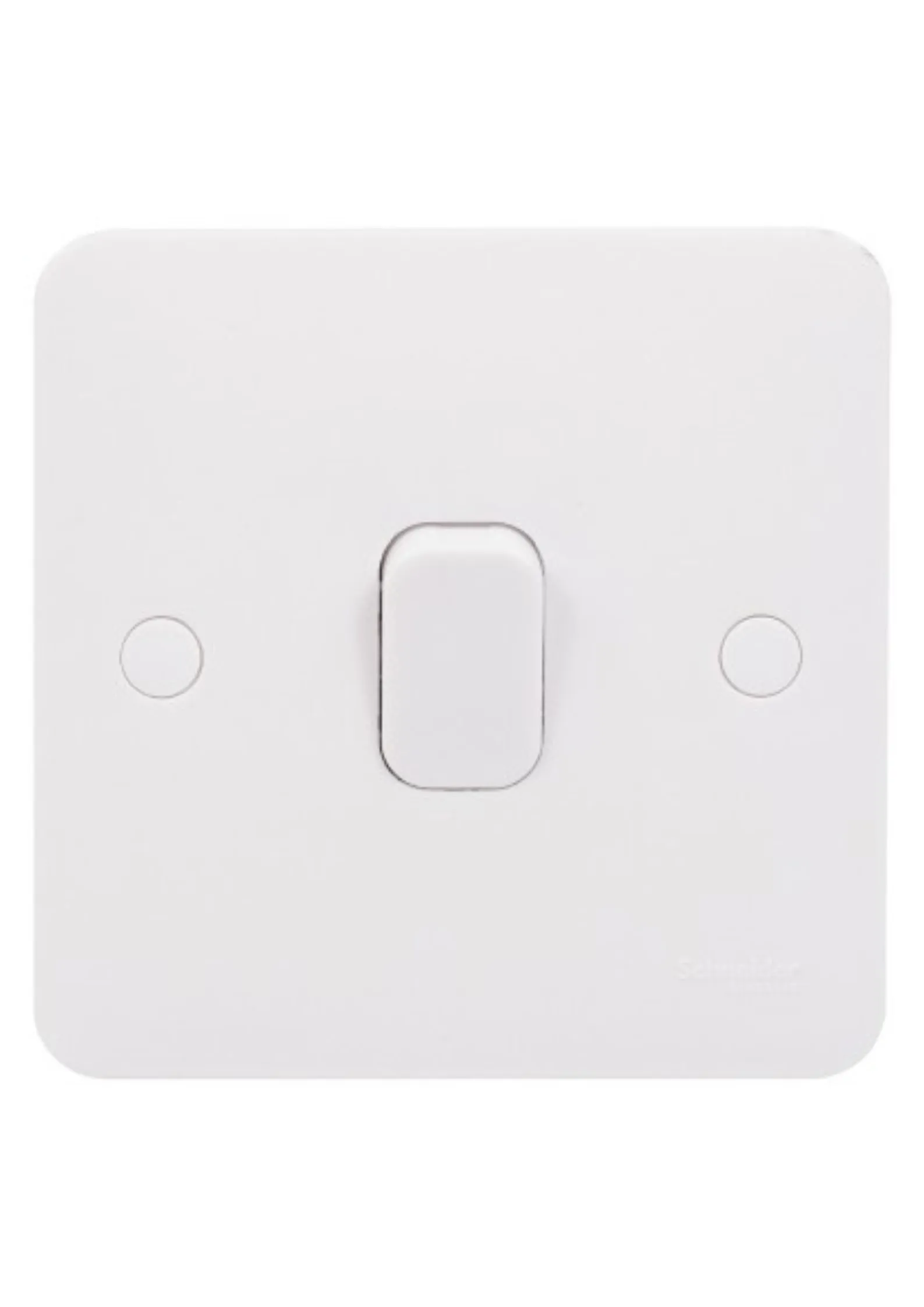 Schneider Electric Lisse 1 way plate switch 1 gang 10AX white GGBL1011S