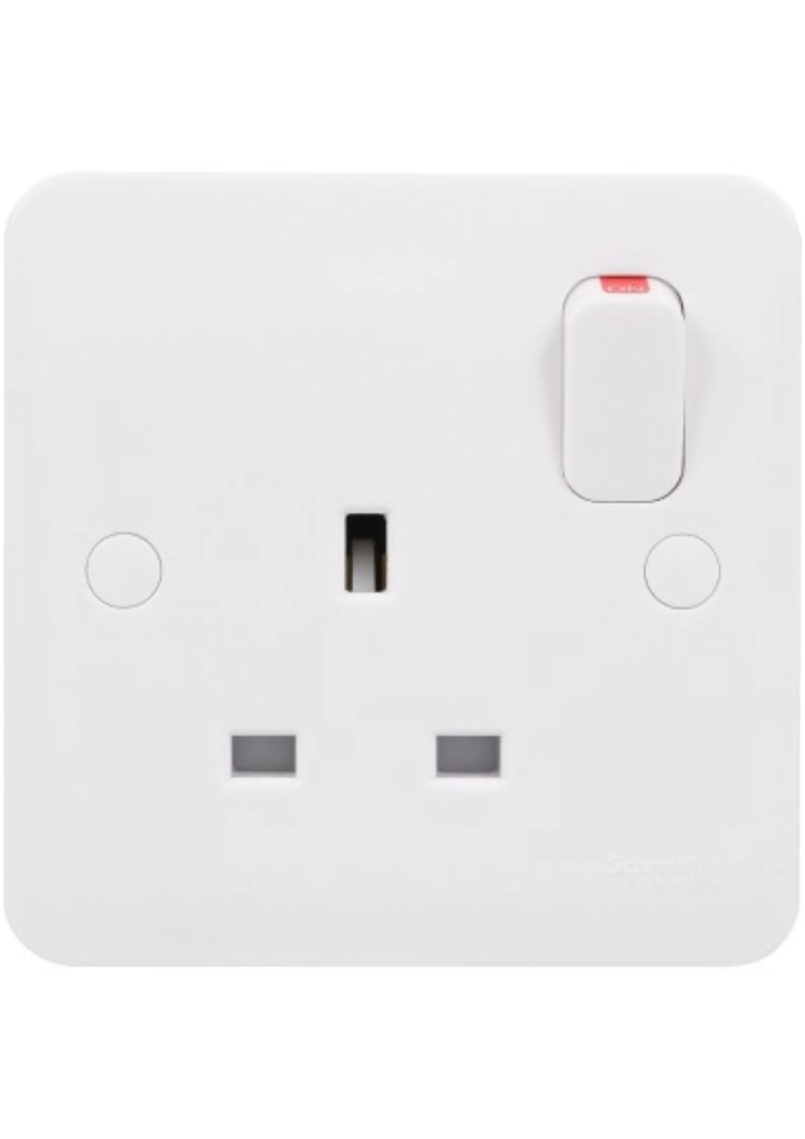 Schneider Electric Lisse White moulded DP switched socket 13A 230V 1 gang white GGBL3010DS