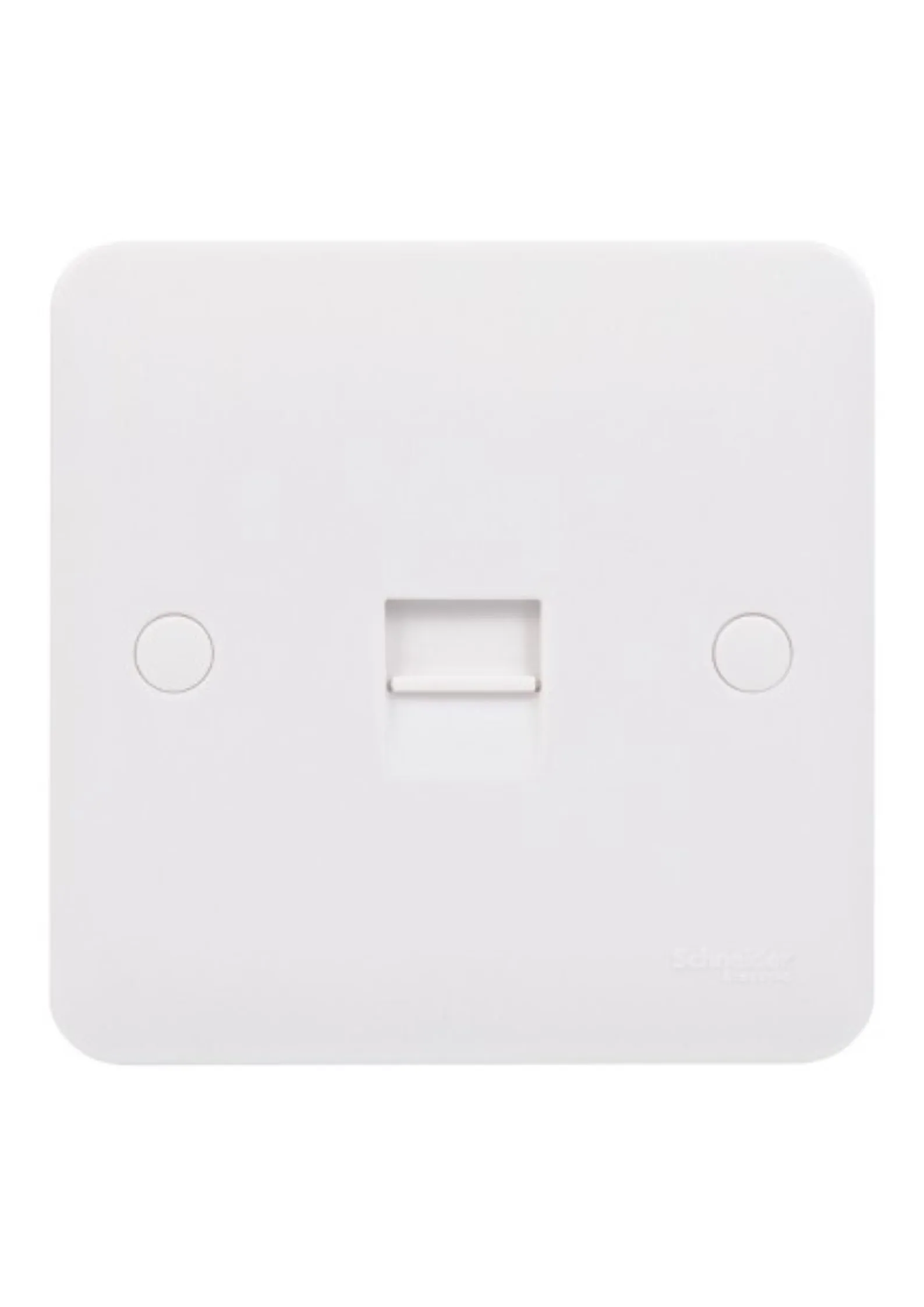 Schneider Electric Lisse Square edge white moulded telephone socket master matt white GGBL7061S