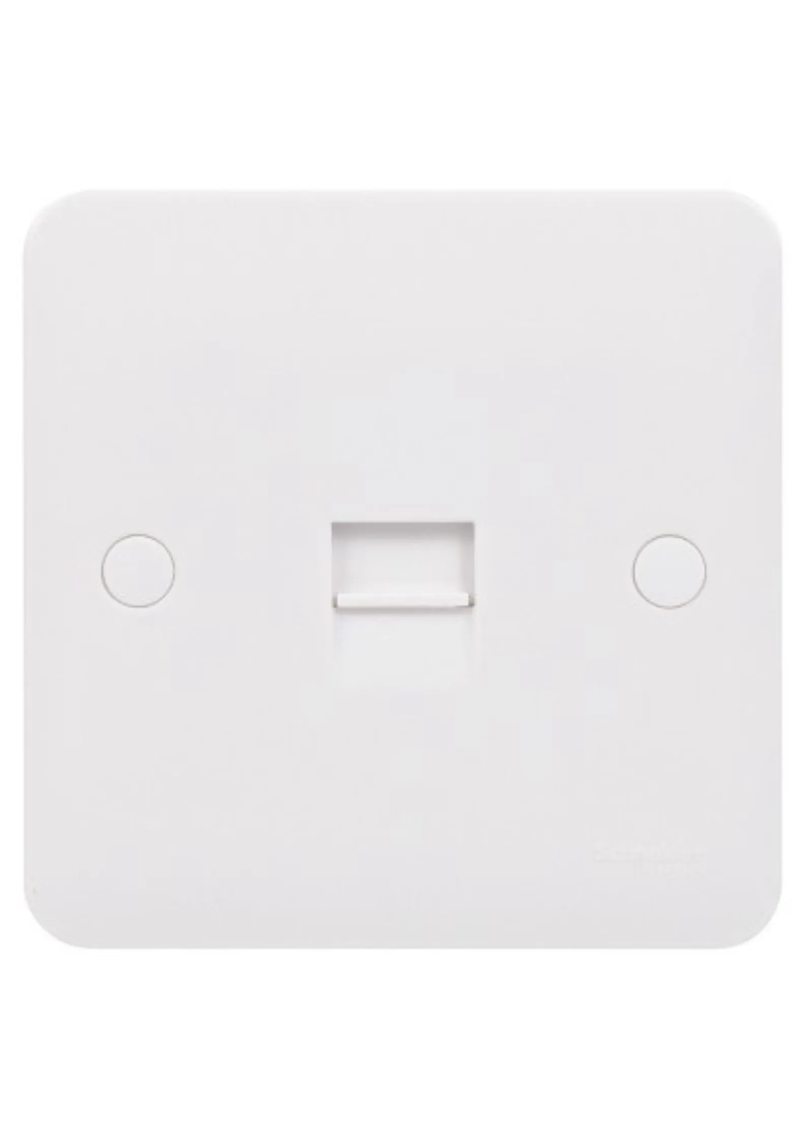 Schneider Electric Lisse Square edge white moulded telephone socket secondary matt white GGBL7062S