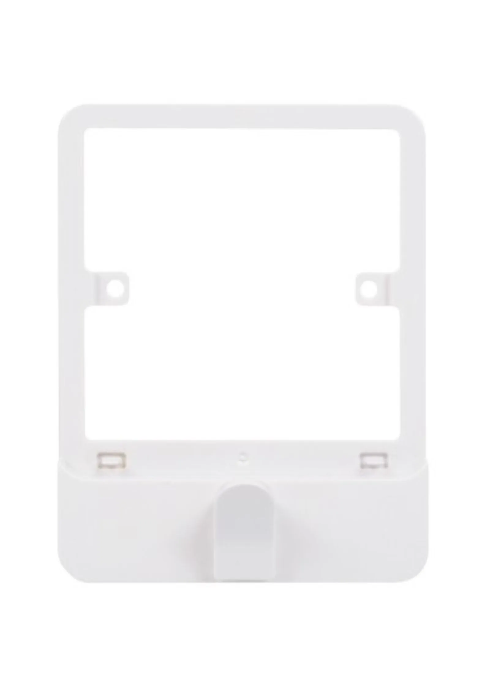 Schneider Electric Lisse white moulded switch plate with hook 1 gang GGBLH1GS