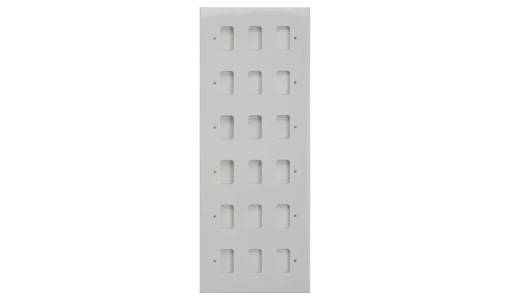 Schneider Electric Ultimate flat plate Grid system 18 gangs frame white metal GUG18G