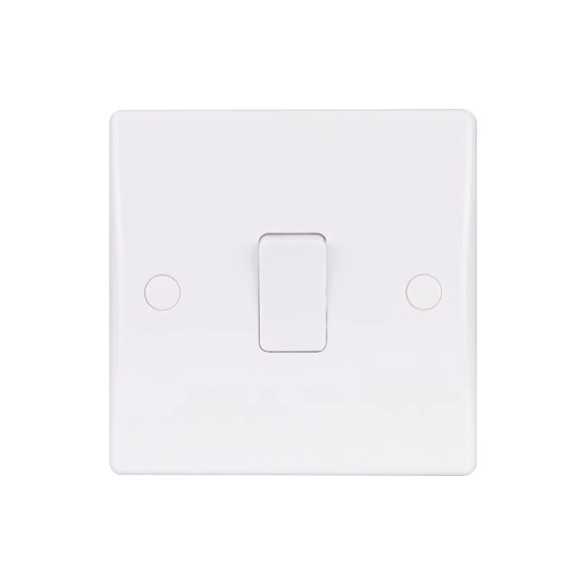 Schneider Electric Ultimate Plate switch Ultimate Slimline 1 way screw terminals IP20 white GU1011