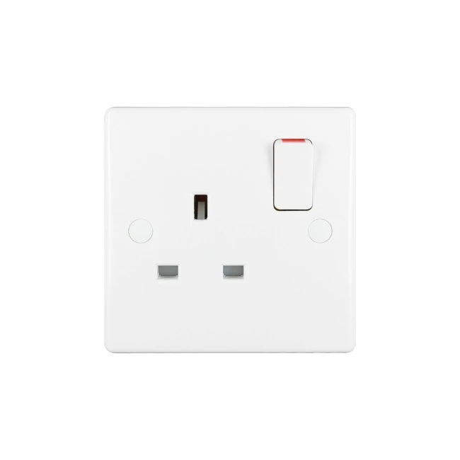 Schneider Electric Ultimate switched socket 1 gang white GU3010