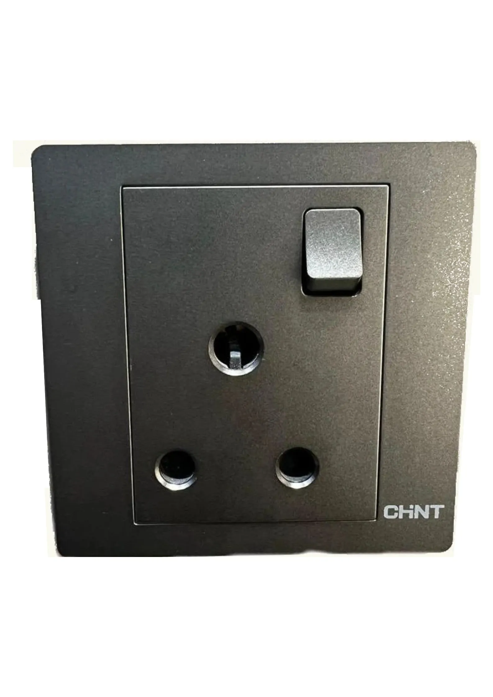 single socket 15A 250V gray black