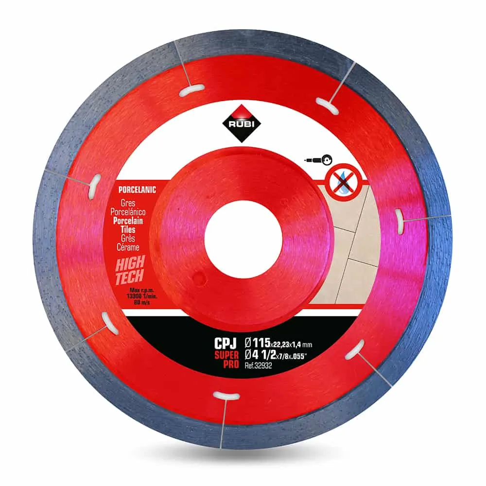 Rubi Porcelain Tiles Diamond Blade 115mm