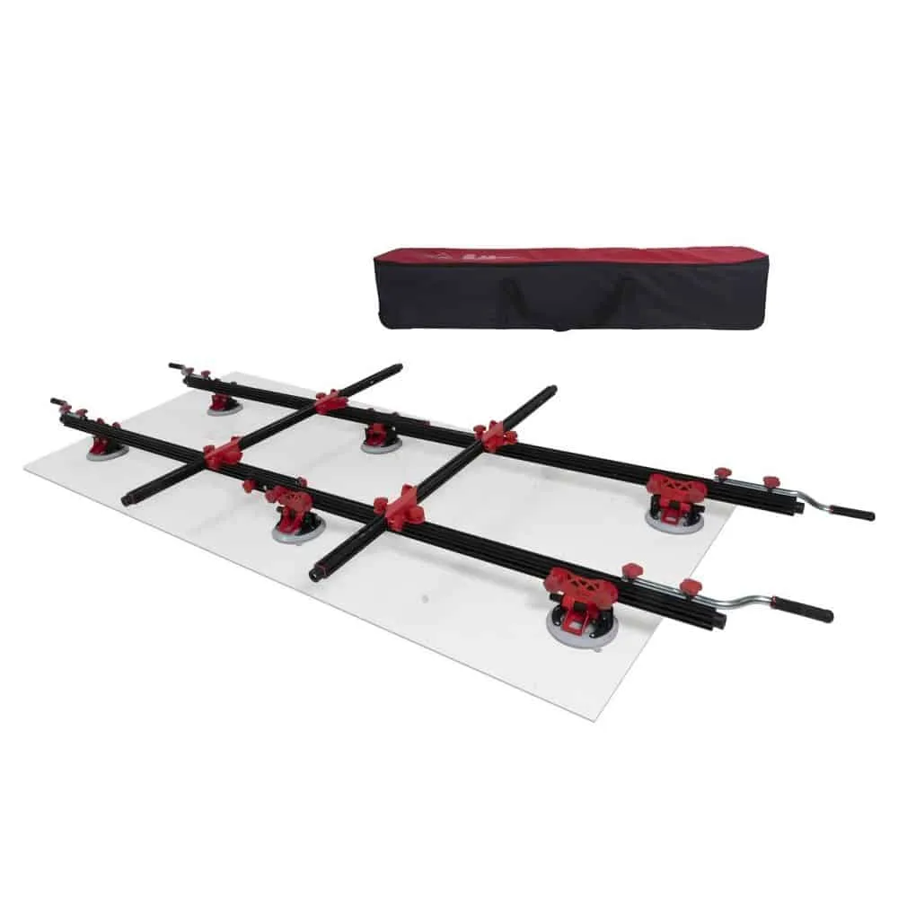 Rubi SLAB TRANS N - Heavy Duty Tile Transportation System, 360x160cm, 170kg Max, Includes Profiles, Crossbars, Vacuum Cups And Carry Bag