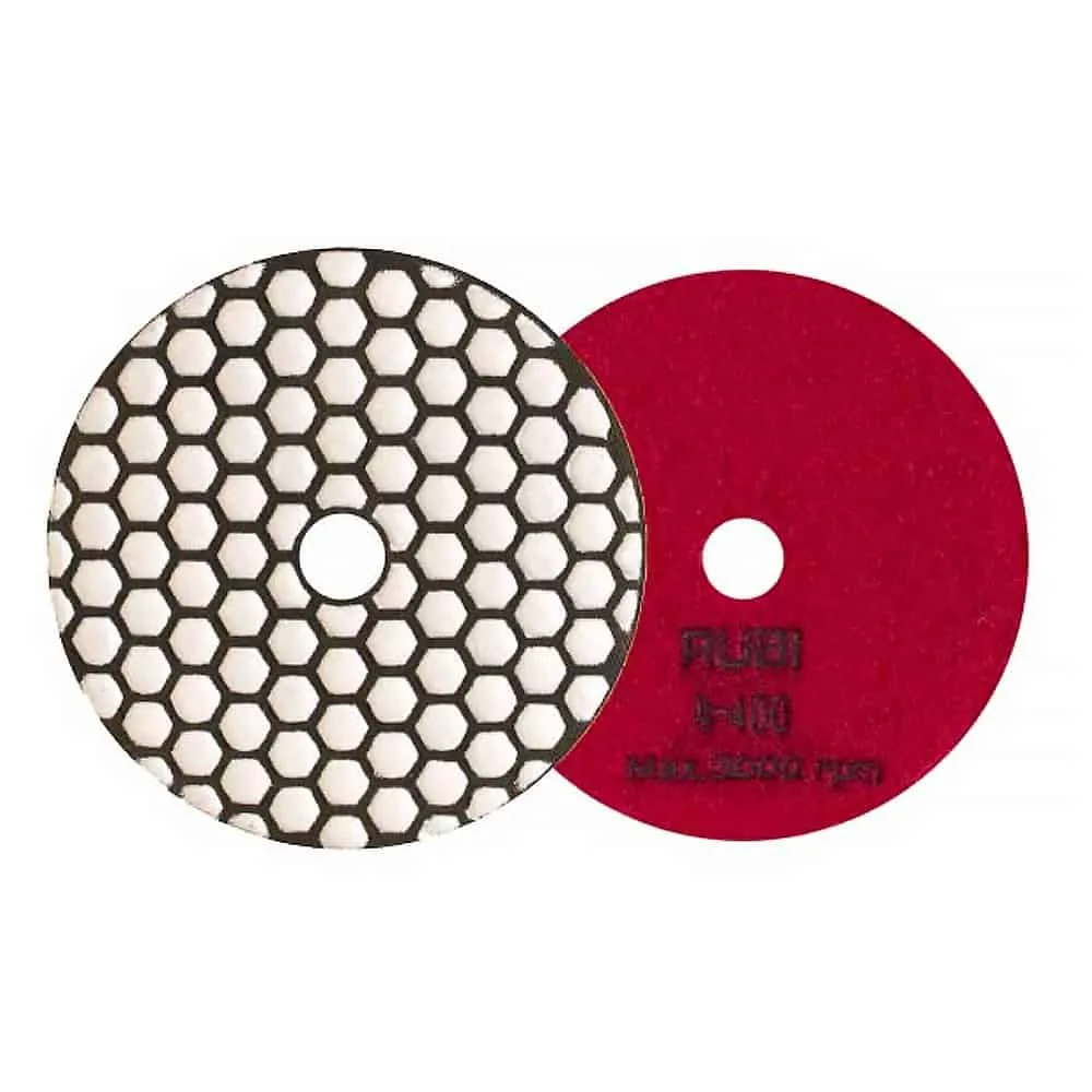 Rubi 100mm Diamond Pad for Dry Polishing, 400 Grit