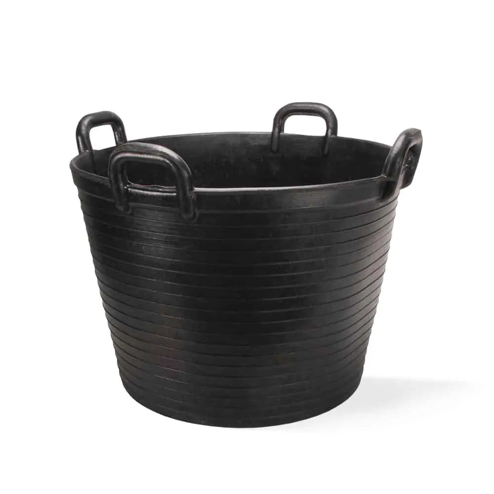 Rubi 85L Rubber Bucket with 4 handles