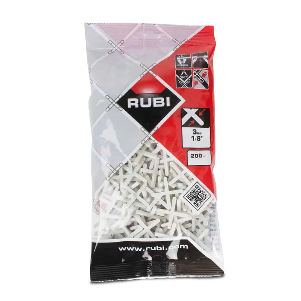 Rubi Tile Spacers 1/8 Inches (3 mm) - 200 Pieces