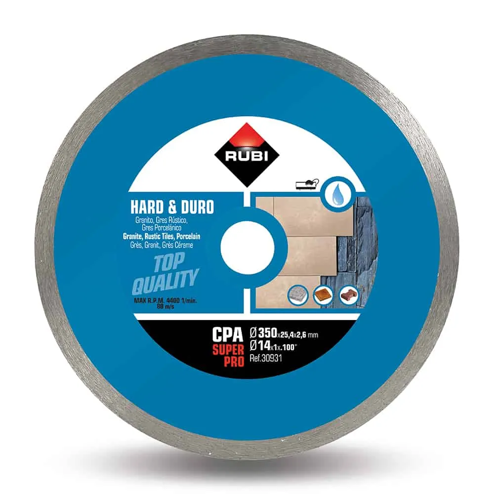 Rubi 14 Inches Hard Material Continuous Rim Diamond Blade