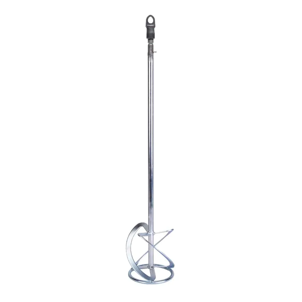 Rubi M-140-R 3H ZN Helix Mortar Mixer Paddle, 140mm (Zinc Plated)