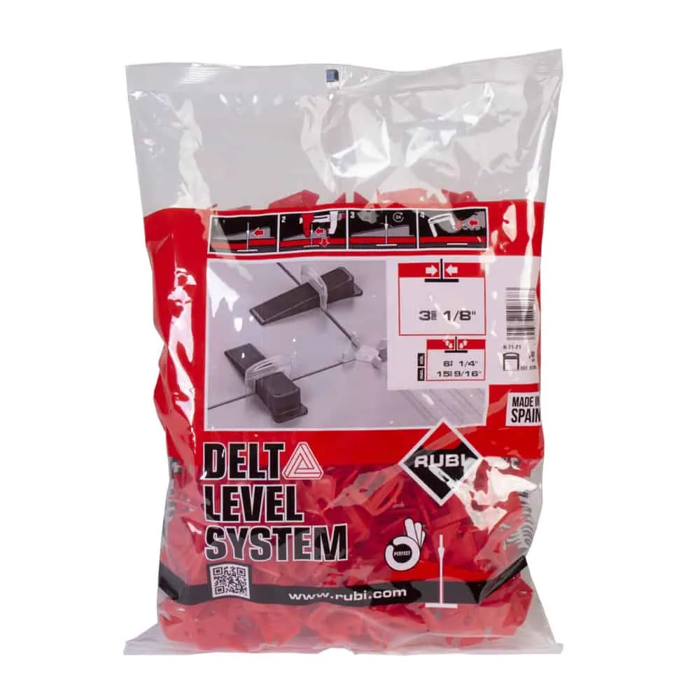 Rubi 3mm Delta Tile Leveling Strips, for 5-15mm Thick Tiles - 400 Pieces