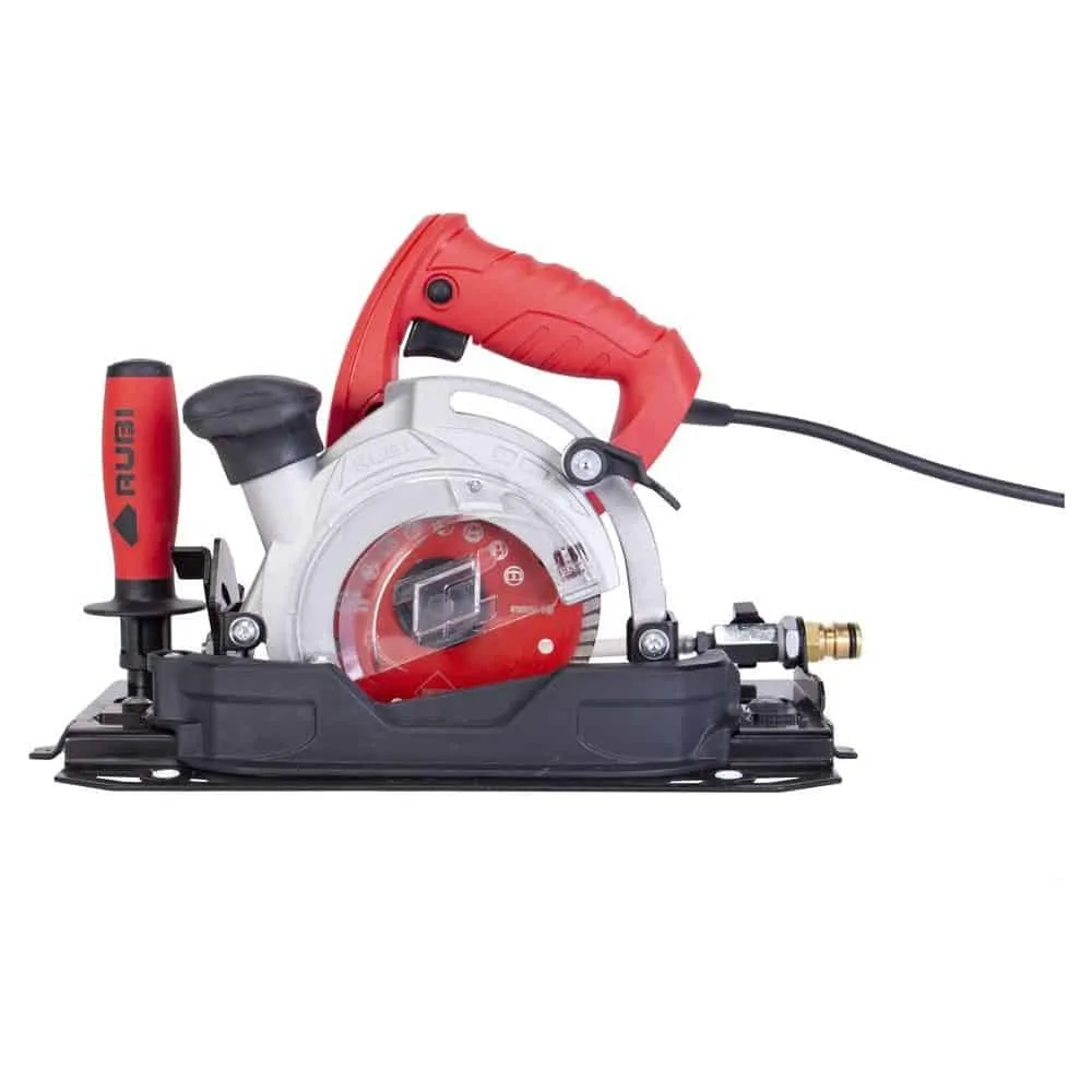 Rubi TC-125 220V Circular Tile Saw Kit, 125mm, 1250W, 13800 RPM, includes Suction Cups, Clamps and Carry Case