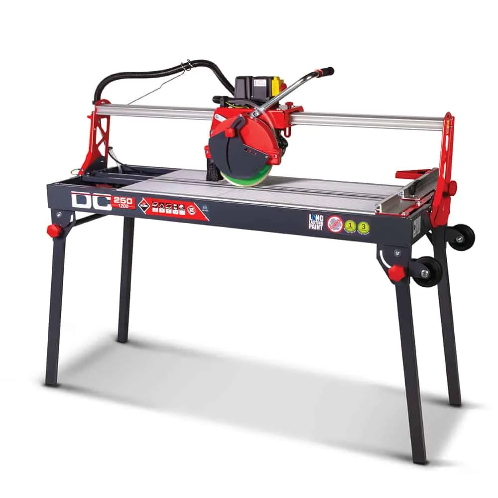 Rubi DC-250-1200 230V Electric Tile Cutter, for Glazed, Stoneware, Ceramic and Porcelain Tiles, 100cm Cutting Length