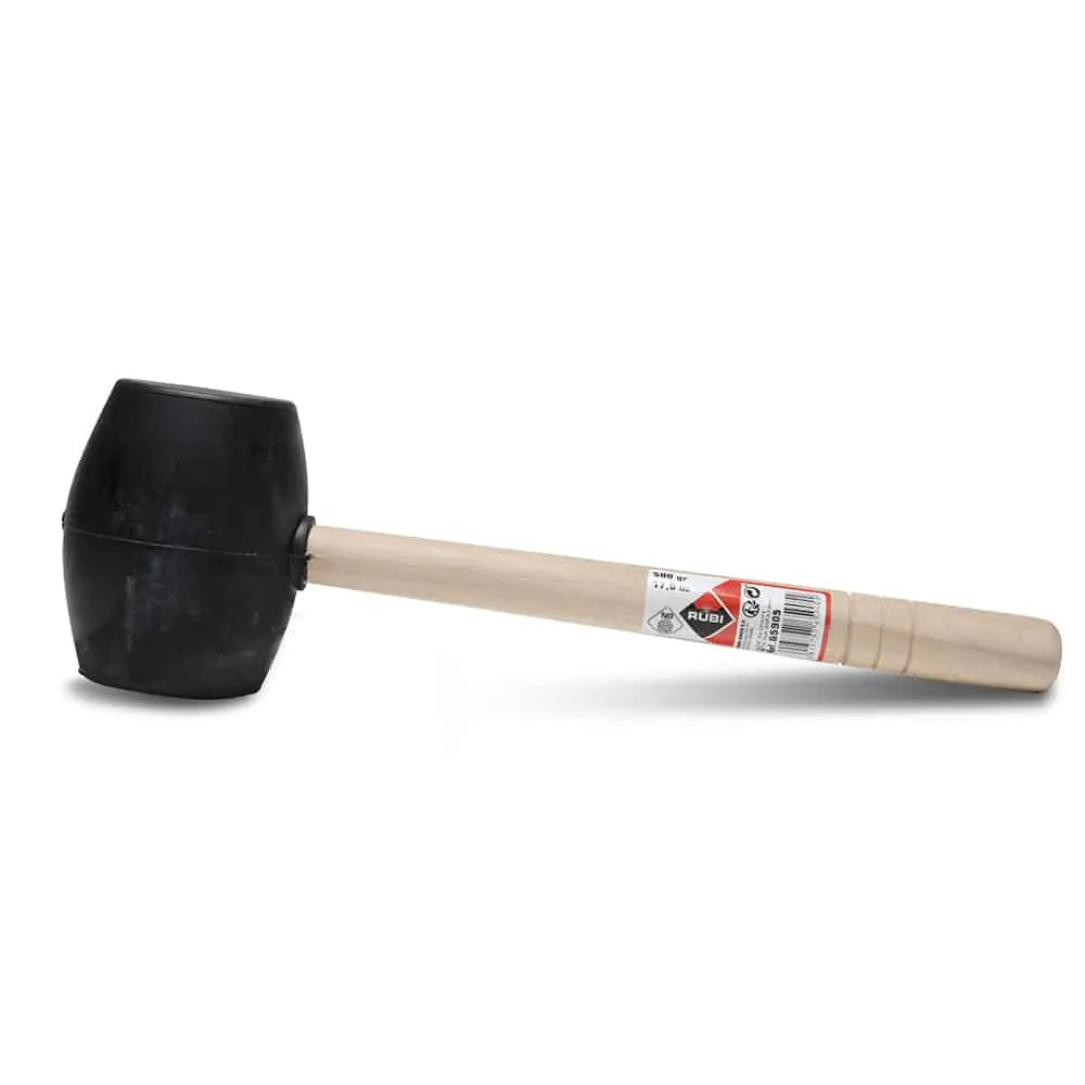 Rubi Black Rubber Mallet 17.6 Oz (500 Grams)