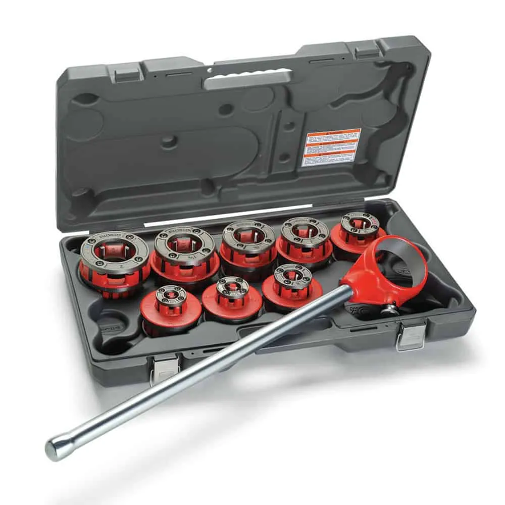 Ridgid Ratchet Threader Sets BSPT, 1/2 to 2 In