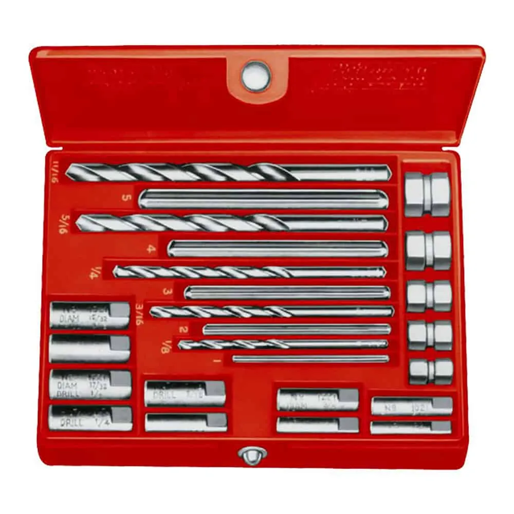 Ridgid Screw Extractor Set, 1/4-1/2 In