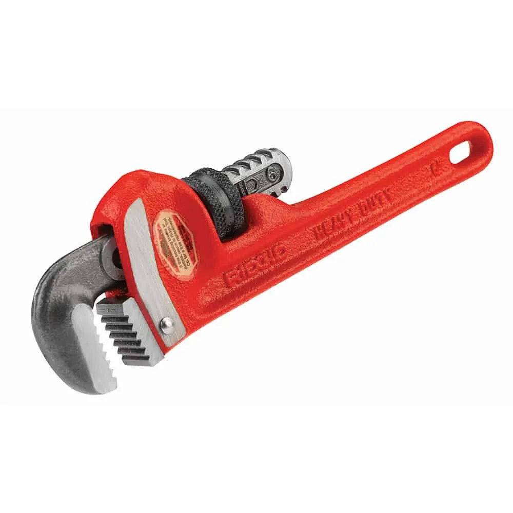 Ridgid Heavy Duty Pipe Wrench 6 Inches, Pipe Capacity 3/4 Inches (20mm)