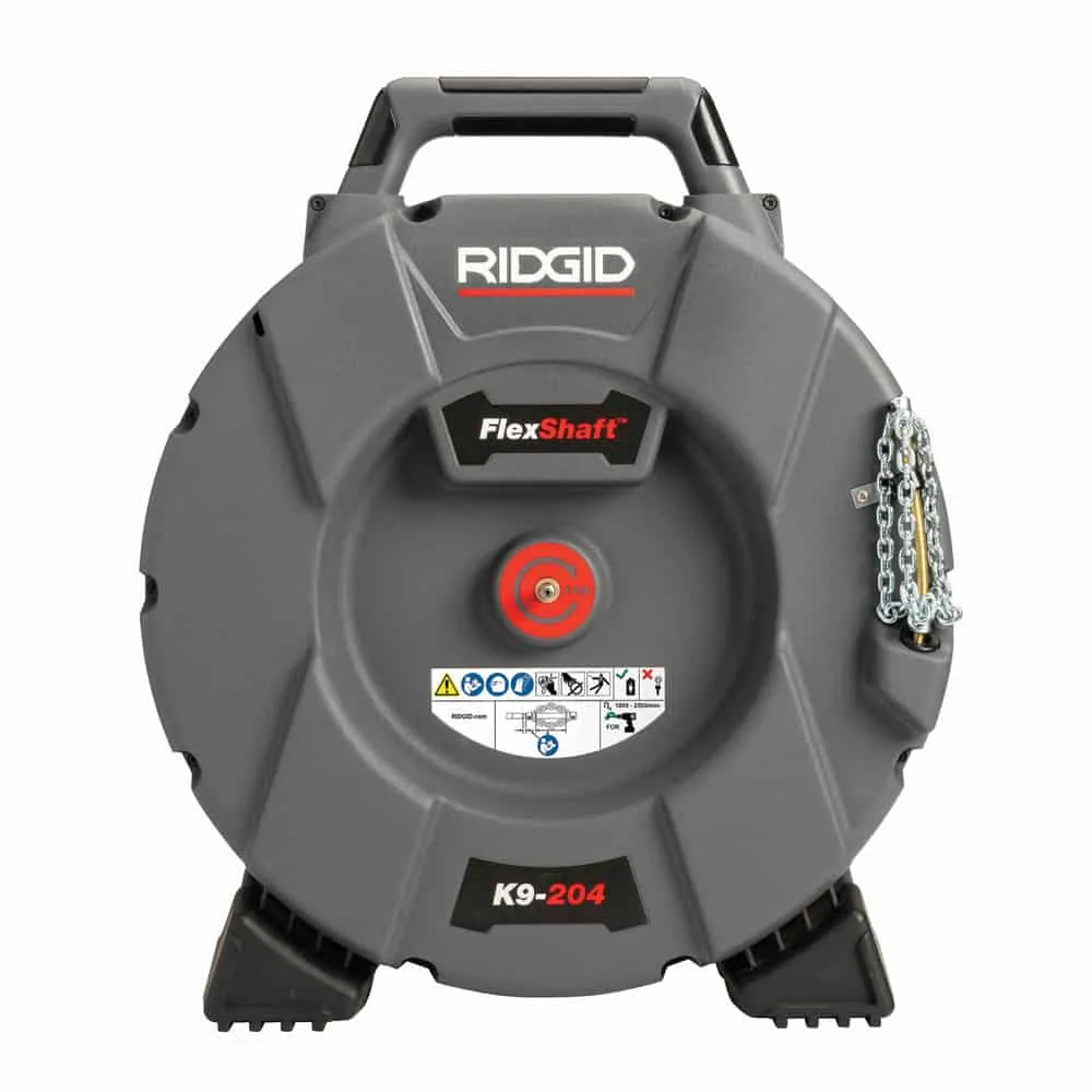 Ridgid FlexShaft" K9-204 Drain Cleaning Machine, 50-100mm, 21m Cable