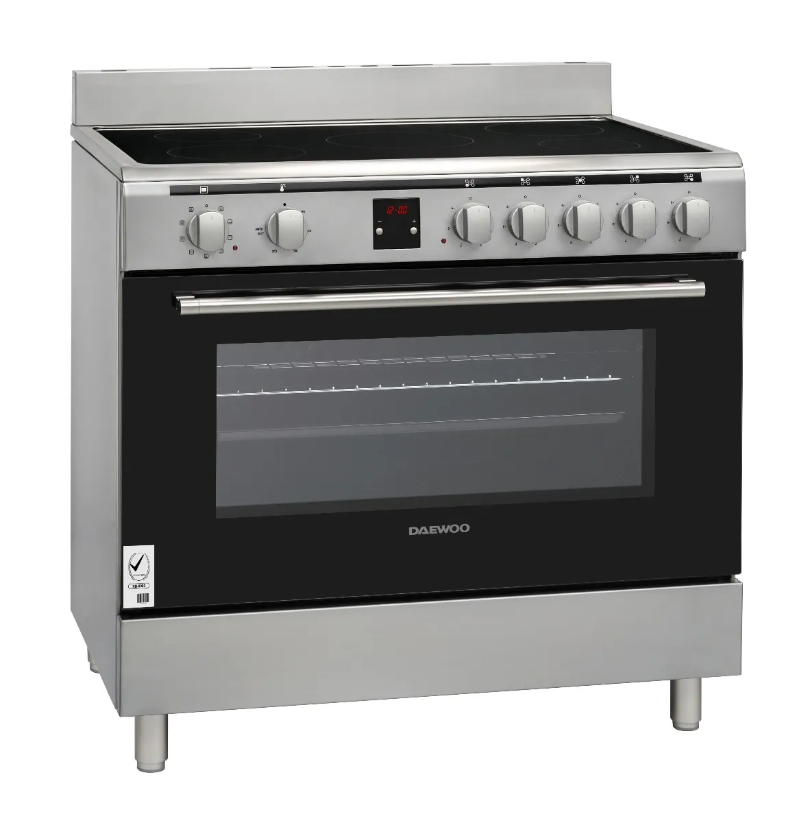 Daewoo - Ceramic Cooker 90*60cm 90L Electric Oven With Convection Fan