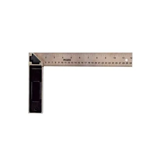 Milano 150200204972 TRY SQUARE 12" ALUMINIUM HANDLE