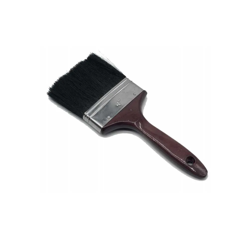 Milano 150200204984 PAINT BRUSH BLACK PLASTIC HANDLE 1"